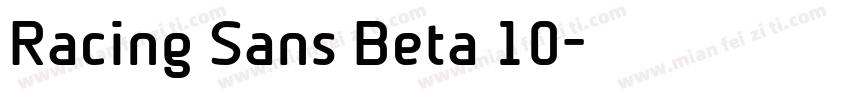 Racing Sans Beta 10字体转换